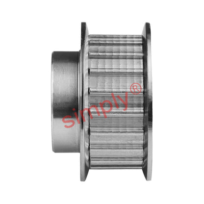 Drive-Flex G40T10/14-2 Aluminium Pilot Bore Timing Pulley with Flanges 10mm Pitch 14 Tooth for 25mm Wide Belts
