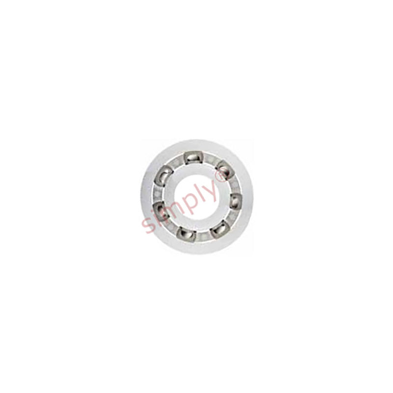 xiros xirodur BB6003B18050ES Open Type FDA compliant Polymer Ball Bearing with PE Cage and Stainless Steel Balls 17x35x10mm - Allow 2-3 Days