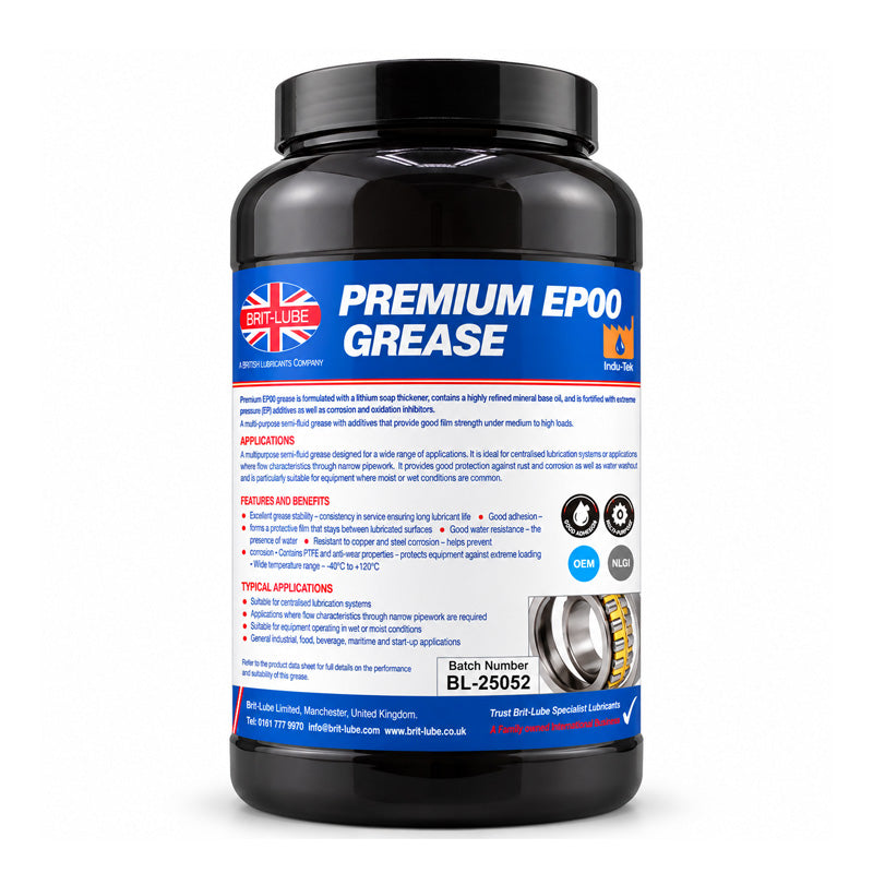 Brit-Lube Premium EP00 Grease 3kg - Allow 2-3 Days