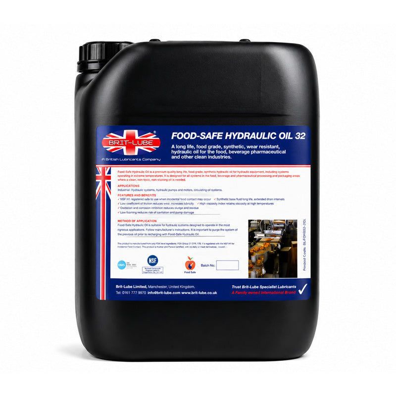 Brit-Lube Food-Tek Synthetic Hydraulic Oil 32 1 Litre