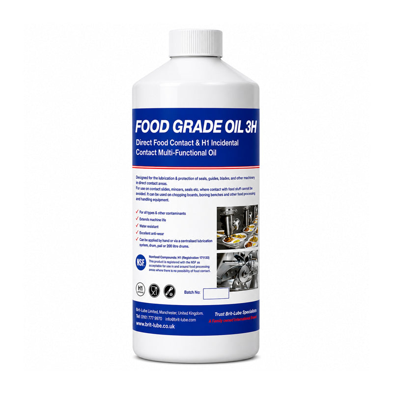 Brit-Lube Food-Tek Food Grade Oil 3H 300 Litre - Allow 2-3 Days
