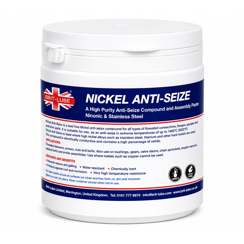 Brit-Lube High Purity Nickel Anti-Seize Compound and Assembly Paste for Nimonic and Stainless Steel 18kg - Allow 2-3 Days