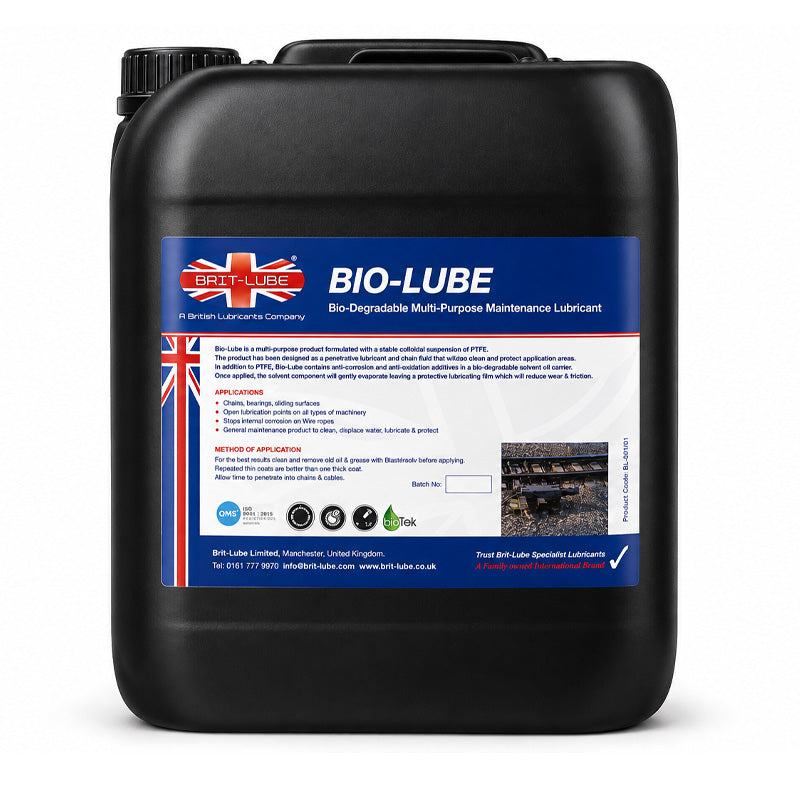 Brit-Lube Bio-Tek Bio-Lube 5 Litre - Allow 2-3 Days
