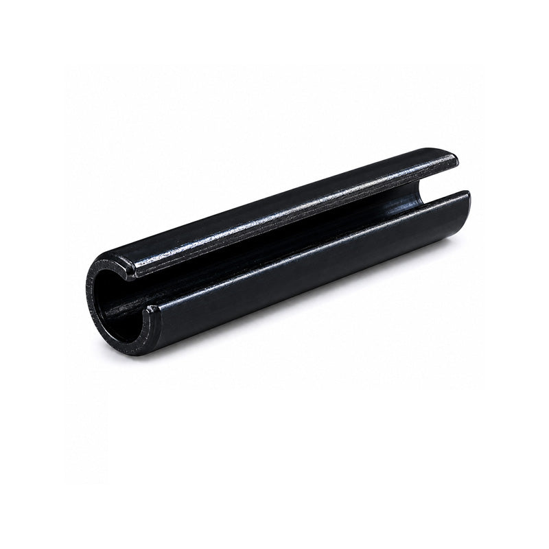 Metric Slotted Carbon Spring Steel Spring Roll Pin with Black Oxide Finish 2x12mm