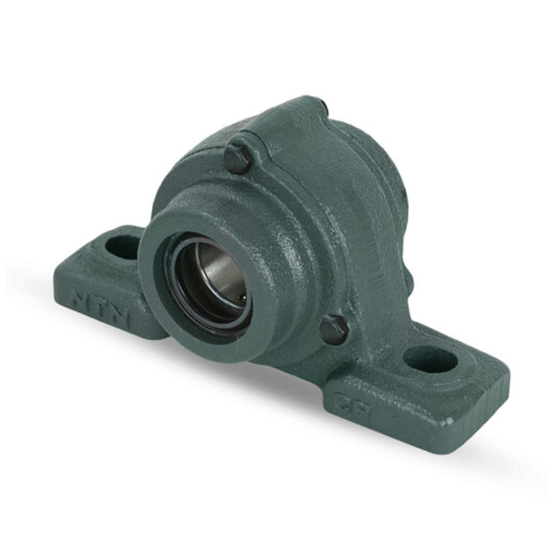 NTN C-UCP208D1 Metric Cast Iron Two Bolt Pillow / Plummer Block Housing with 40mm Bore Insert with Cast Iron Cover - Open Version - Allow 2-3 Days