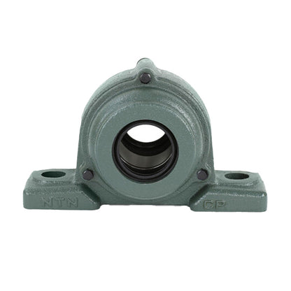 NTN C-UKPX06D1/H2306X Metric Cast Iron Two Bolt Pillow / Plummer Block Housing with Cast Iron Cover - Open Version - Insert and Adaptor Sleeve Fits 25mm Shaft - Allow 2-3 Days
