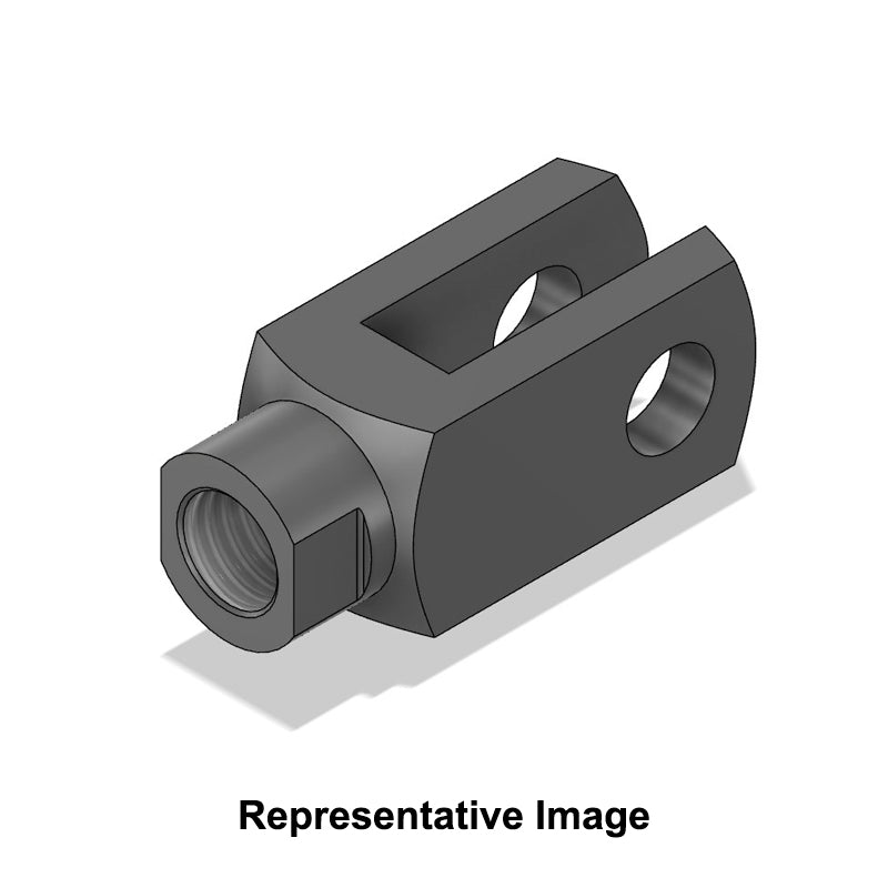 Chiavette GR5X20LH Left Hand Female Steel Rotating Clevis 5mm Bore 20mm Base / Bore Center M5x0.8 Thread - Allow 7-10 Days
