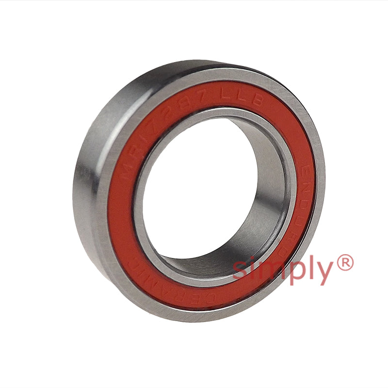 ENDURO CHMR17287LLB Ceramic Hybrid Deep Groove Bearing with Low Friction Seals 17x28x7mm