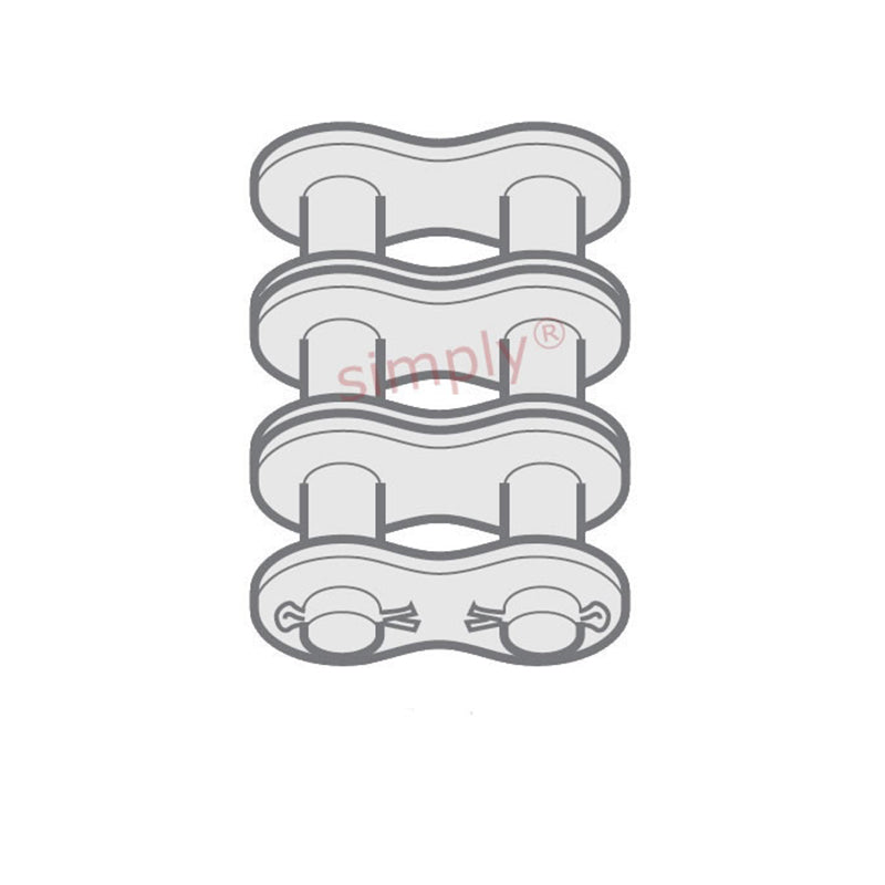 Renold Blue Box 120-3-NO58 ANSI / AS Triplex Chain Cottered Connecting Link 1-1/2 inch Pitch