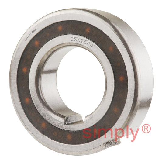 CSK25PP 25mm Sprag Clutch One Way Bearing with Internal and External Keyways 25x52x15mm