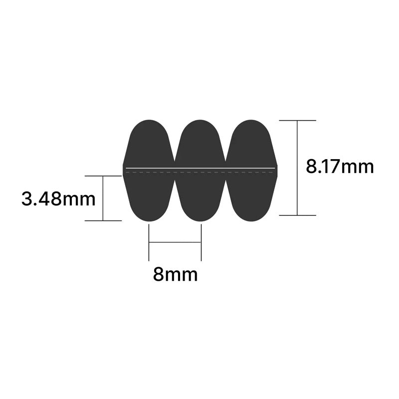 DD1760-8M-30 Transflex Double-Sided Timing Belt 30mm Wide 8mm Pitch 220 Teeth