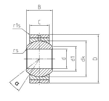 Durbal ?DS05PB Maintenance Required Steel / Bronze Spherical Plain Bearing 5x16x8mm