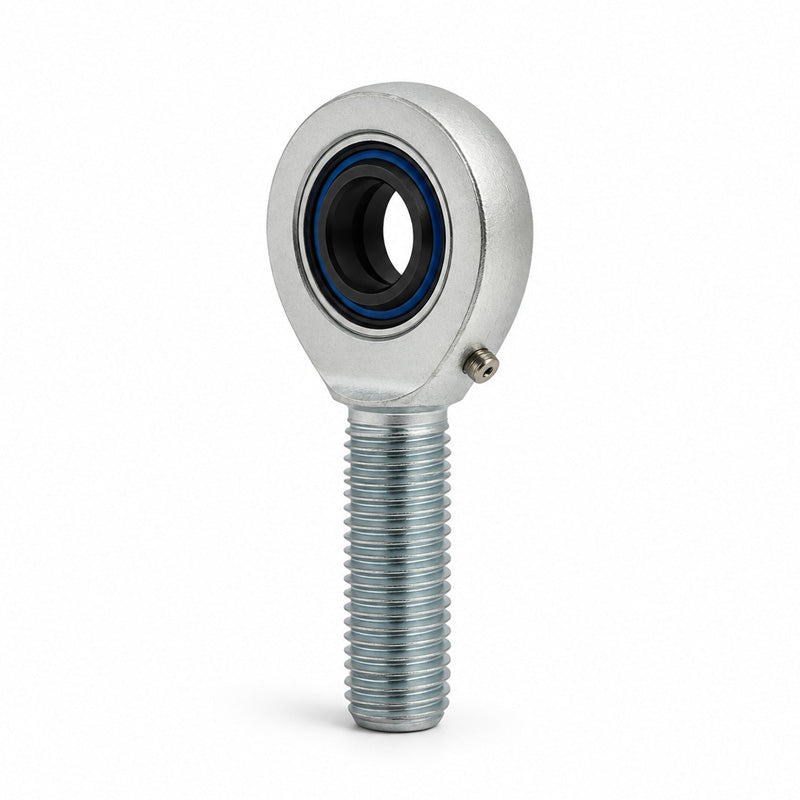 Durbal DSAL17ES-2RS Maintenance Required Left Hand Metric Steel Male Rod End with Seals M16 Thread