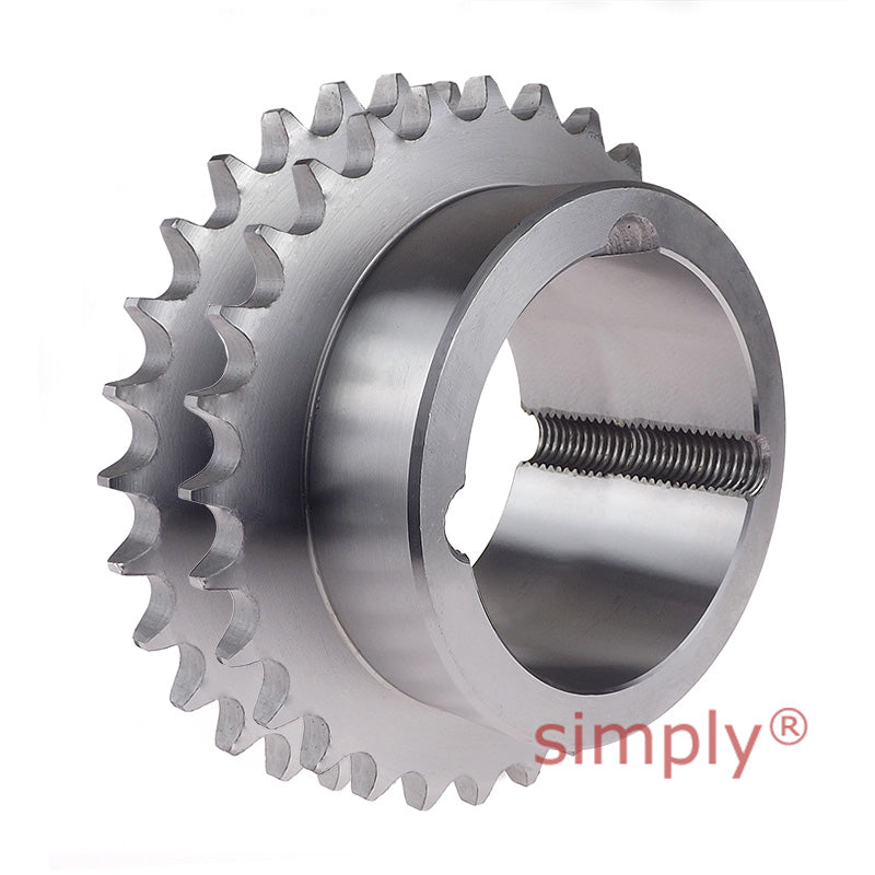 38 Tooth 10B Duplex Sprocket Tapered Locking Bush Type for 5/8 inch Pitch Chain (Bush not Incl.)