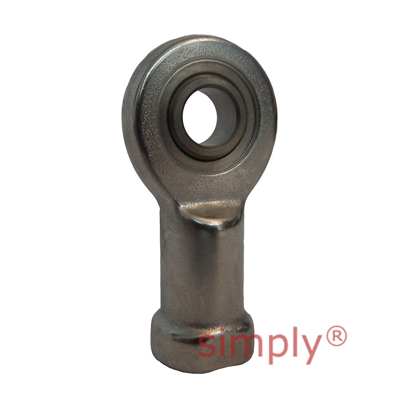 Fluro EIL50DNIRO Left Hand Stainless Steel / PTFE Lined Maintenance Free Female Plain Rod End M45x3 Thread