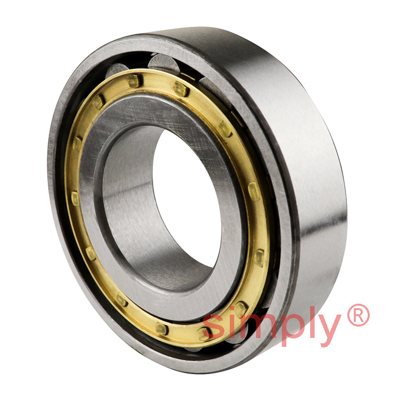 N308EMC3 Single Row Cylindrical Bearing Brass Cage Extra Load 40x90x23mm