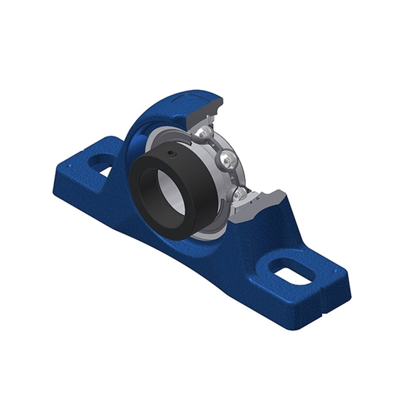 SNR ESPLE204 Metric Cast Iron Two Bolt Pillow / Plummer Block Housing with 20mm Eccentric Collar Insert - Allow 2-3 Days