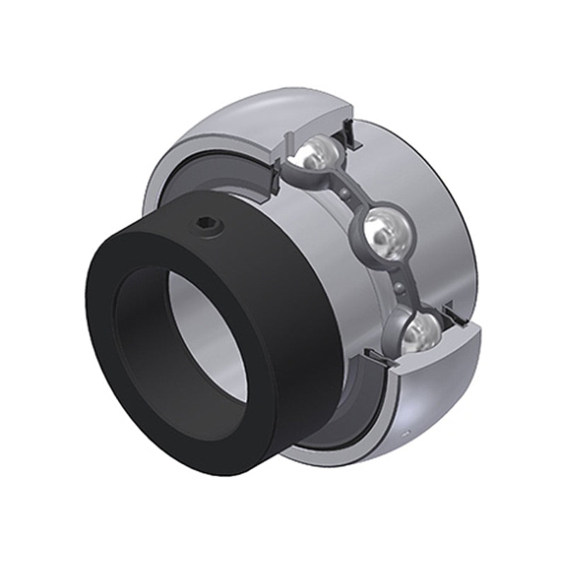 SNR EX207-23G2L4 Imperial Full Width Spherical Outer Bearing Insert 1-7/16 inch Bore 72mm Outside Diameter with Eccentric Collar and Multi Lip Seals - Allow 2-3 Days