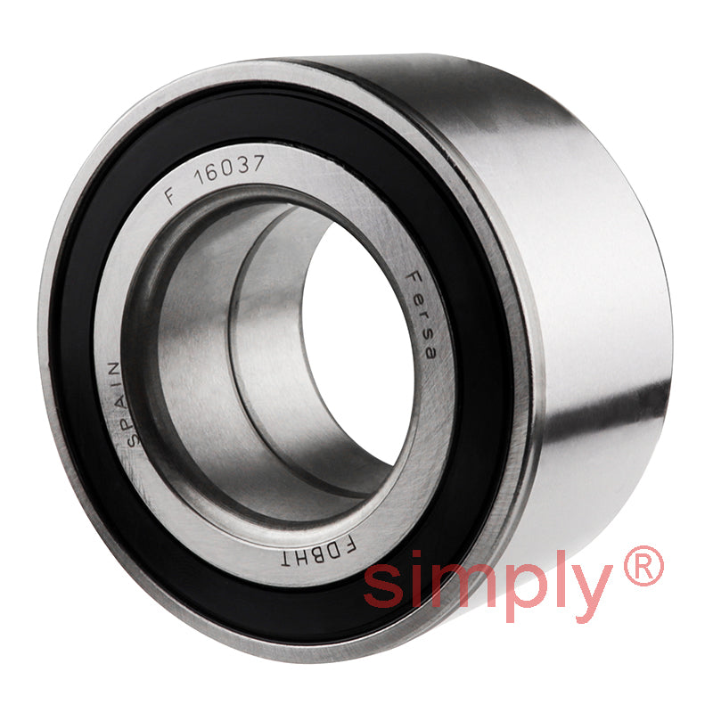 F16037 Rubber Sealed Double Row Wheel Bearing 39x74x39mm