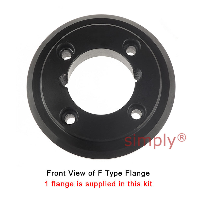 Major Brand F50F/F50B Inner Facing Taper Bore/Pilot Bored Tyre Drive Coupling Assembly with Fire Resistant Antistatic (F.R.A.S) Tyre