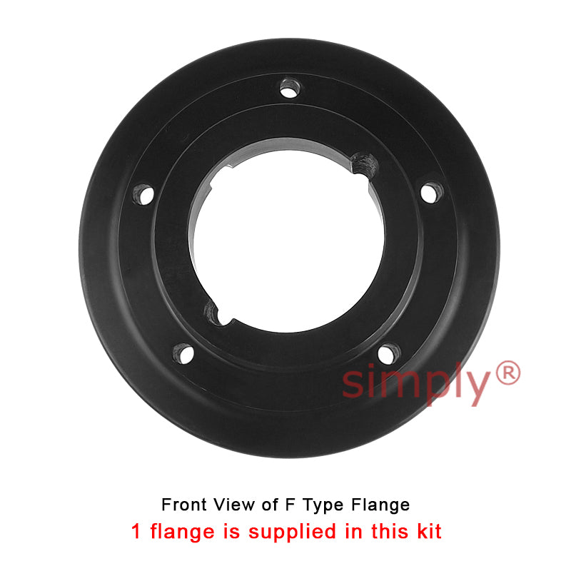 Major Brand F60F/F60B Inner Facing Taper Bore/Pilot Bored Type Tyre Drive Coupling Assembly with Natural Rubber Tyre