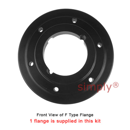 Major Brand F80F/F80B Inner Facing Taper Bore/Pilot Bored Type Tyre Drive Coupling Assembly with Natural Rubber Tyre