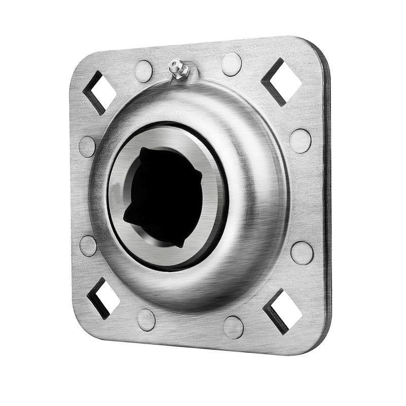PEER FD209118SQ Seedbed Finisher Square Bore Relubricatable Flanged Disc with Bolt Slots 1.18x5x1.6845 inch