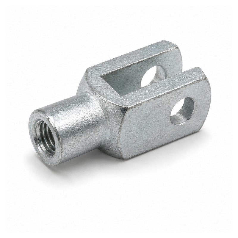 Durbal DG30X60 Right Hand Female Galvanised Steel Clevis 30mm Bore 60mm Base / Bore Center M30x3.5 Thread - Allow 7-10 Days