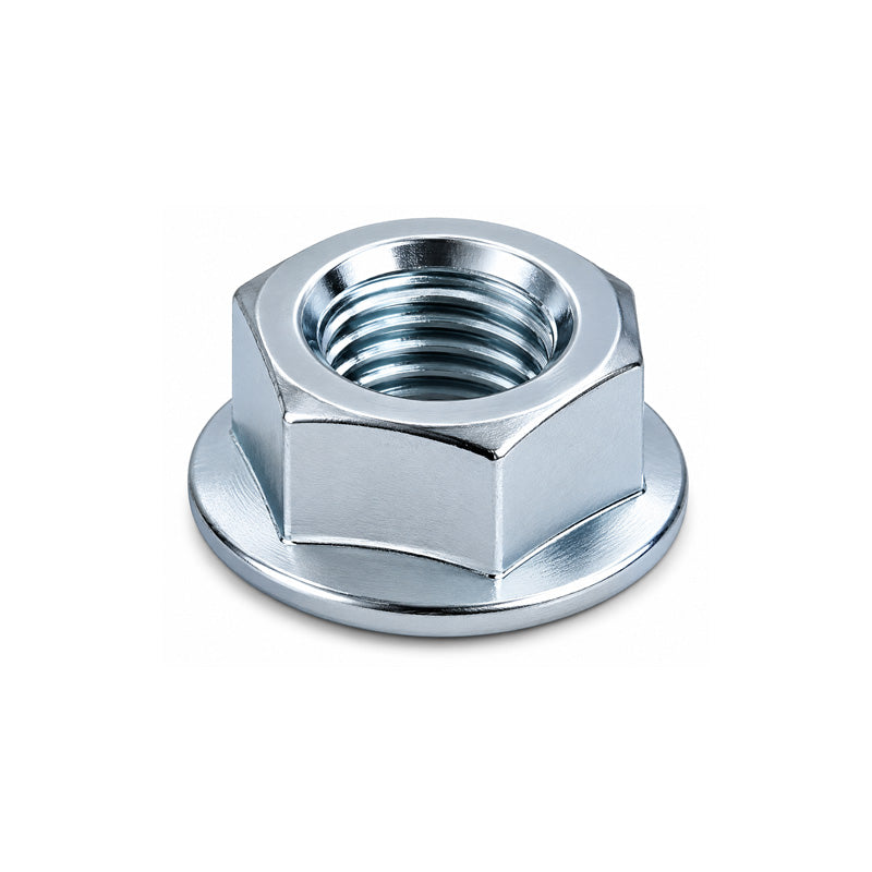 M5 Bright Zinc Plated High Tensile Steel Flanged Nut