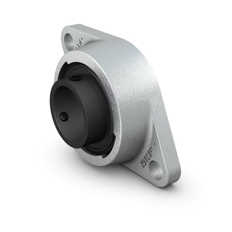 SKF FYT1316TFVA201 Y Bearing Two Bolt Oval High Temperature Flange Unit Housing with Steel Cage Insert for Imperial Shaft 1-3/16 inch