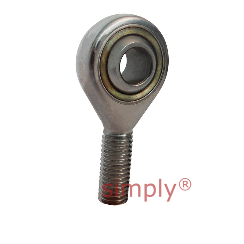 Fluro GARSW35 Right Hand Stainless Steel / PTFE Lined Maintenance Free Male Plain Rod End M36x2 Thread