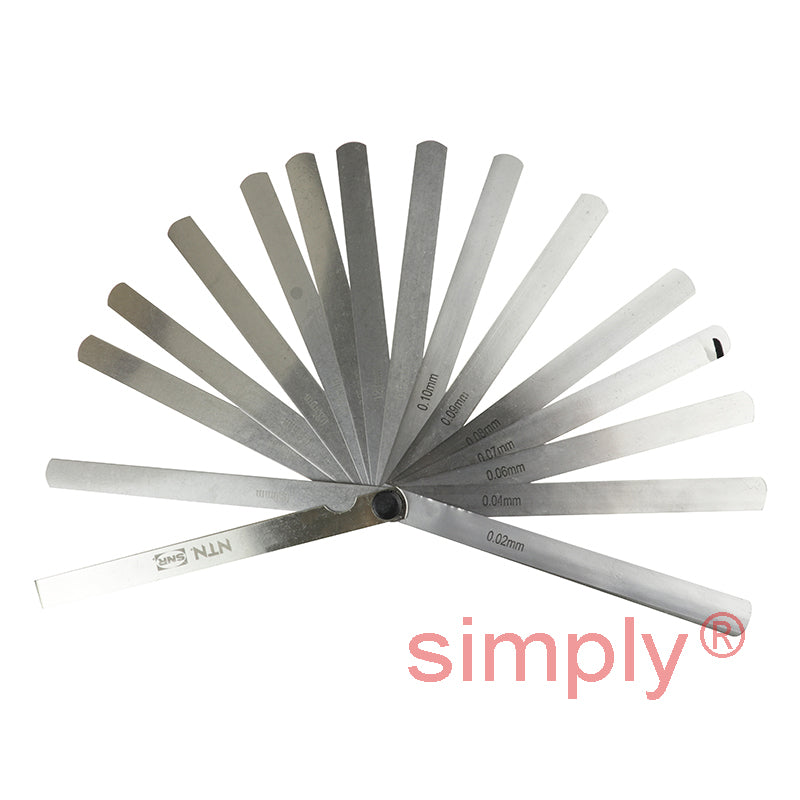 SNR Feeler Gauge Tool 300mm Length with 17 Gauges - Allow 2-3 Days