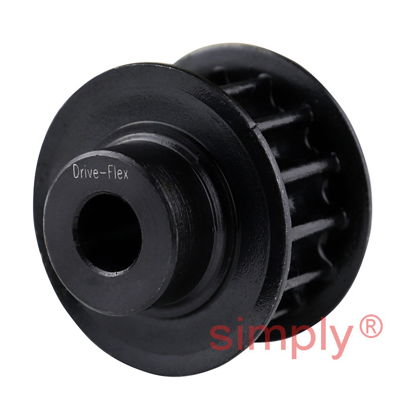 Drive-Flex P40-8M-85F - 8mm Pitch 40 Tooth Flanged HTD Type Steel Pilot Bore Timing Pulley for 85mm Wide Belts