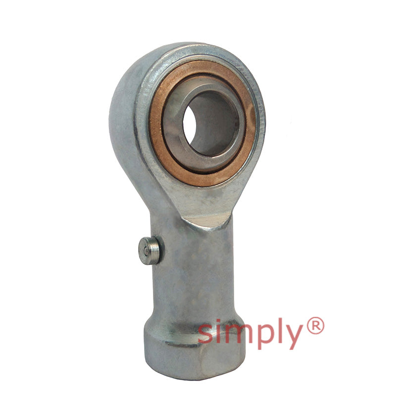 Fluro GIS25 Right Hand Steel / Bronze Female Plain Rod End M24x2 Thread