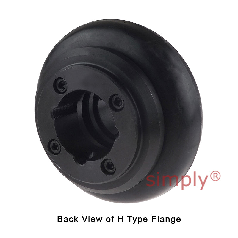 Major Brand F50H/F50B Outer Facing Taper Bore/Pilot Bored Tyre Drive Coupling Assembly with Fire Resistant Antistatic (F.R.A.S) Tyre