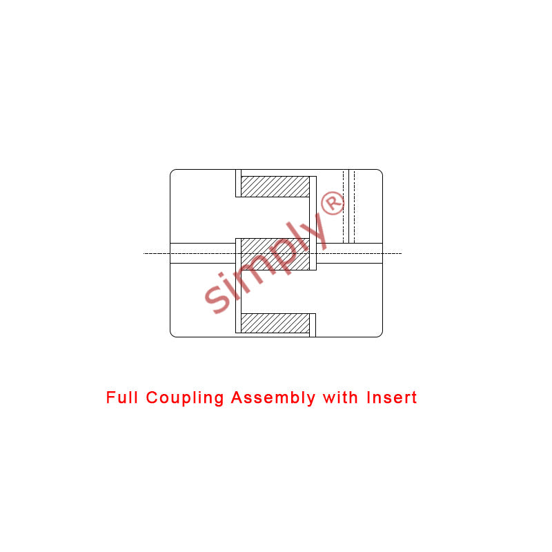 Major Brand L050B/L050B Pilot Bored Jaw Coupling Assembly Max Bore 14mm with Nitrile Rubber Insert