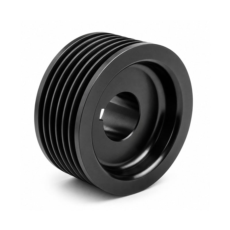 56J08 Tapered Bore Polyvee Belt Pulley 56mm Pitch Diameter 8 Grooves