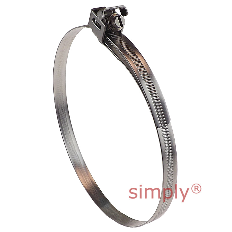 CAS150SS 304 Stainless Steel Jubilee Quick Release Captive Strap Adjustment Range 50mm-150mm Band Width 11mm
