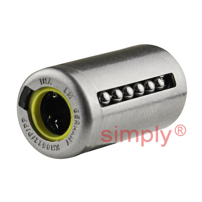 INA KH06PP Relubricatable Closed Linear Ball Bushing Sealed with Contact Seals 6x12x22mm