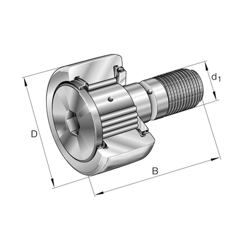 INA KRV30-X-PP-A Stud Type Track Roller 12x30x40mm - Allow 1-2 Days - Contact Us For Faster Delivery