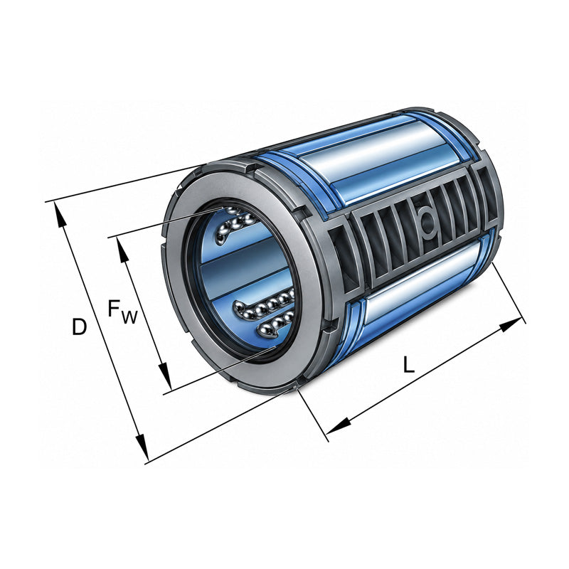 INA KS16 Closed Self Aligning Linear Ball Bushing with Gap Seals 16x26x36mm