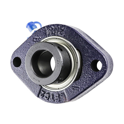 RHP LFTC35DEC Two Bolt Oval Cast Iron Flange Housing Bearing 35mm Bore - Allow 2-3 Days