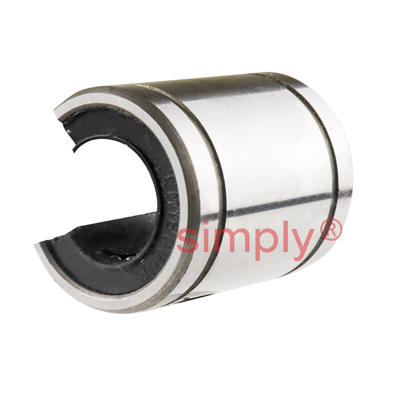 LM16UUOP Open Linear Ball Bushing with Rubber Seals 16x28x37mm