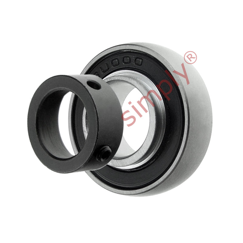 SU001 Stainless Steel Metric Eccentric Collar Type Bearing Insert with 12mm Bore 28mm Outside Diameter