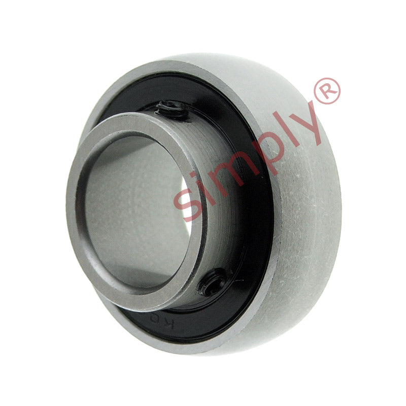 SK001 Stainless Steel Metric Grub Screw Type Bearing Insert with 12mm Bore 28mm Outside Dia - Allow 2-3 Days