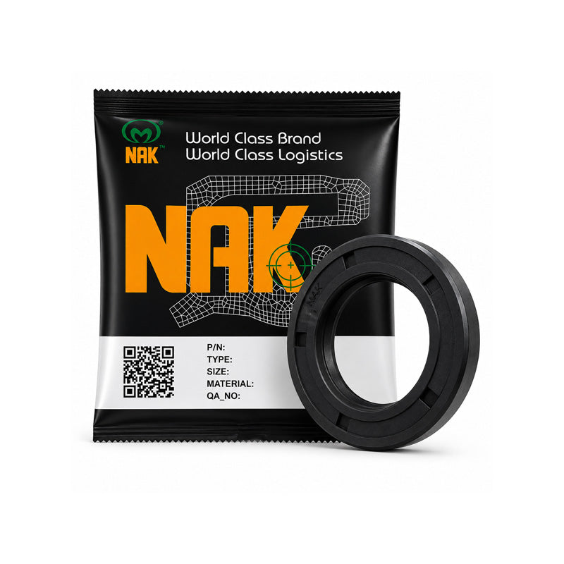 NAK 10x19x6.5mm Nitrile Rubber Single Lip Rotary Shaft Oil Seal with Garter Spring SC