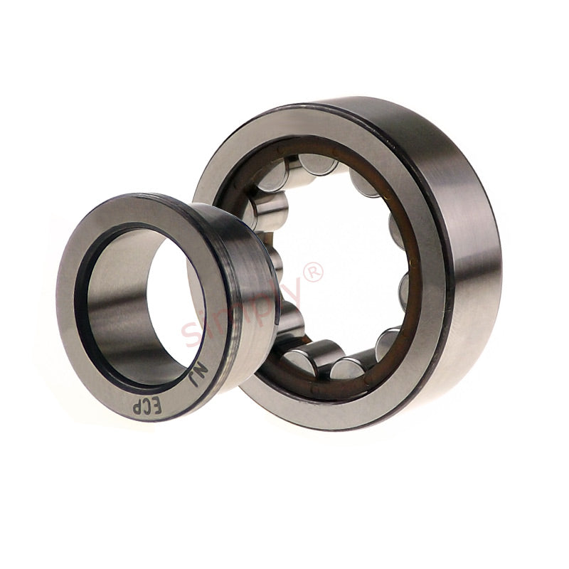 SKF NJ2210ECPHC4 Single Row Cylindrical Roller Bearing with Polyamide Cage 50x90x23mm