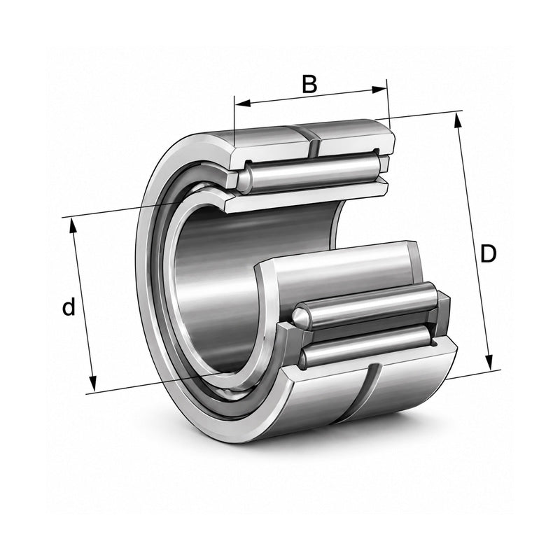INA NKI9/12 Machined Needle Roller Bearing 9x19x12mm - Allow 1-2 Days - Contact Us For Faster Delivery