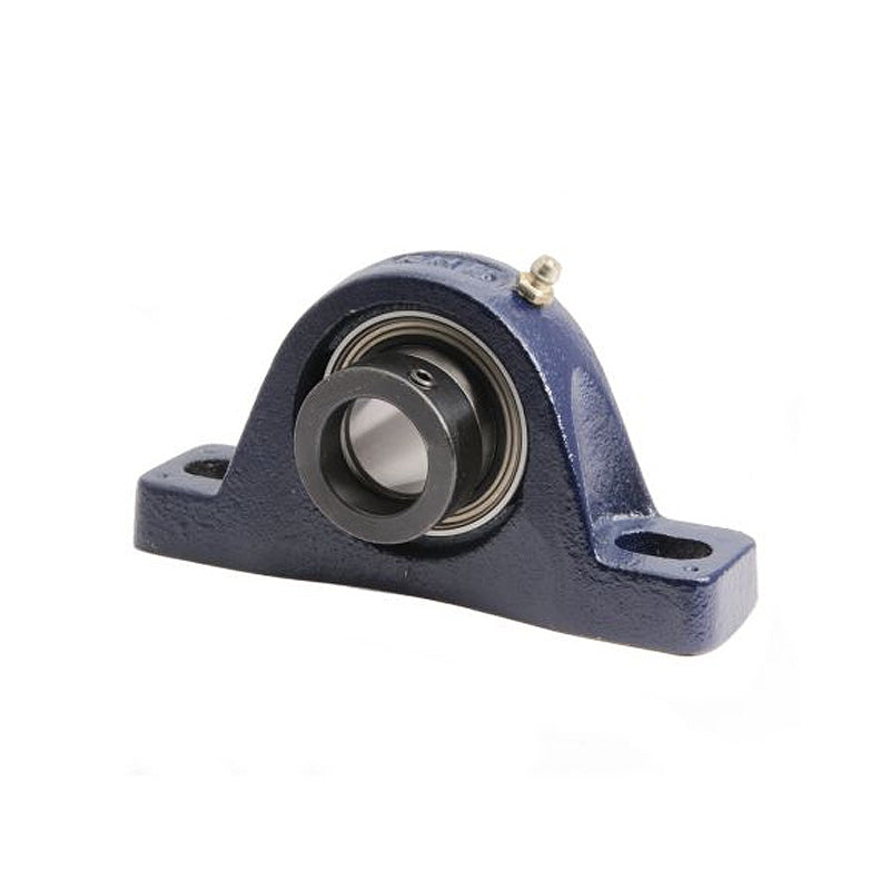 RHP NP25EC Two Bolt Cast Iron Pillow Block and 25mm Bore Eccentric Collar Flat Back Insert