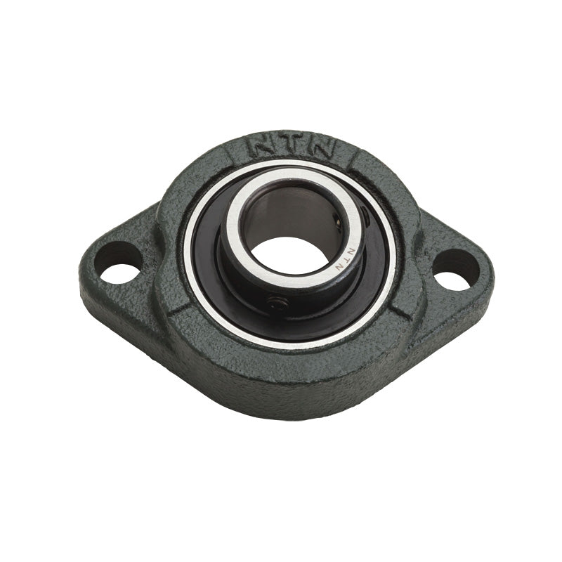 NTN ASFD207 Metric Two Bolt Oval Cast Iron Flange Housing with 35mm Bore Insert - Allow 2-3 Days